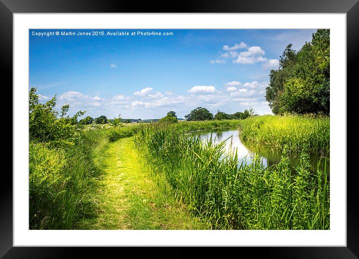  Hot Summer Days Canal-side Framed Mounted Print by K7 Photography