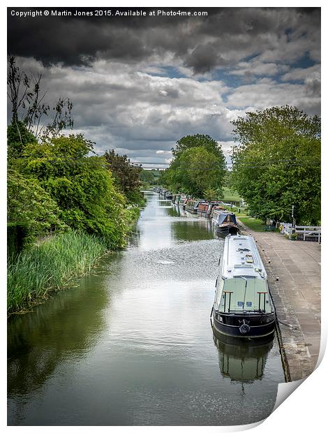  Narrow Boats at Clayworth Print by K7 Photography