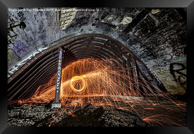  Sparks Underground Framed Print by Ray Pritchard