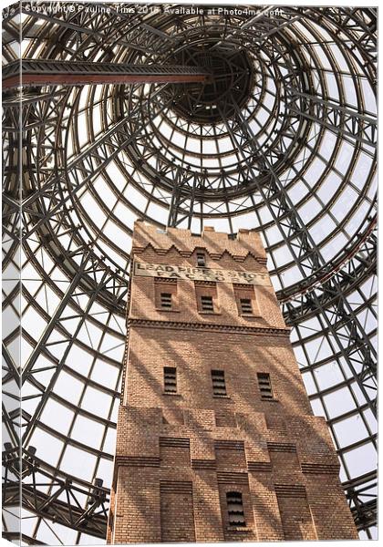  The Shot Tower Melbourne Central Canvas Print by Pauline Tims