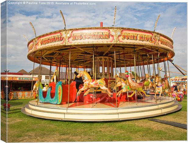  Merry Go Round Canvas Print by Pauline Tims