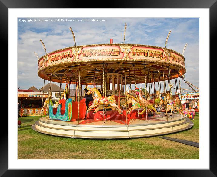  Merry Go Round Framed Mounted Print by Pauline Tims
