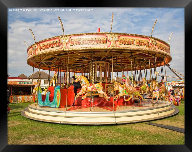  Merry Go Round Framed Print by Pauline Tims