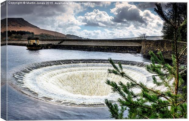  Ladybower Overflow Canvas Print by K7 Photography