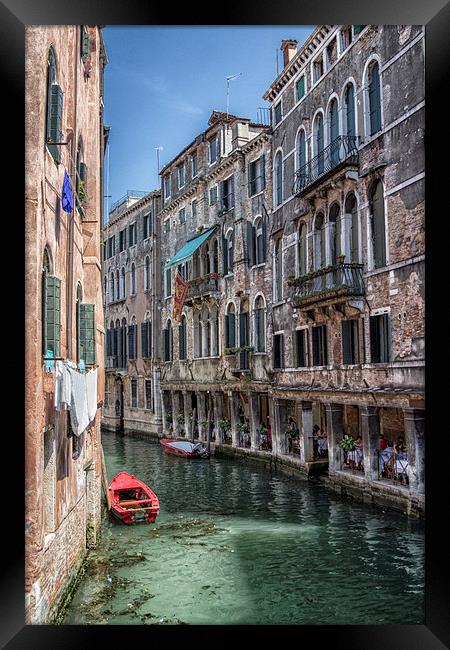  Venice Canal Framed Print by Sarah Pymer