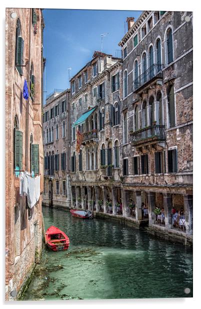  Venice Canal Acrylic by Sarah Pymer