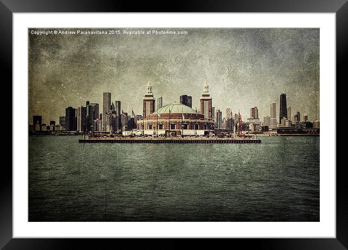  Navy Pier Framed Mounted Print by Andrew Paranavitana