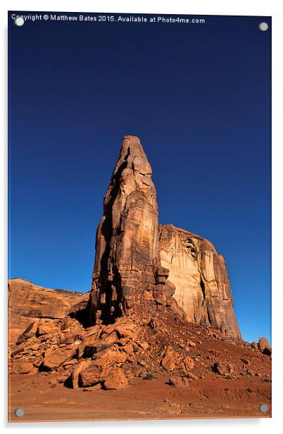  Monument Valley Rock tower Acrylic by Matthew Bates