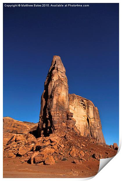  Monument Valley Rock tower Print by Matthew Bates