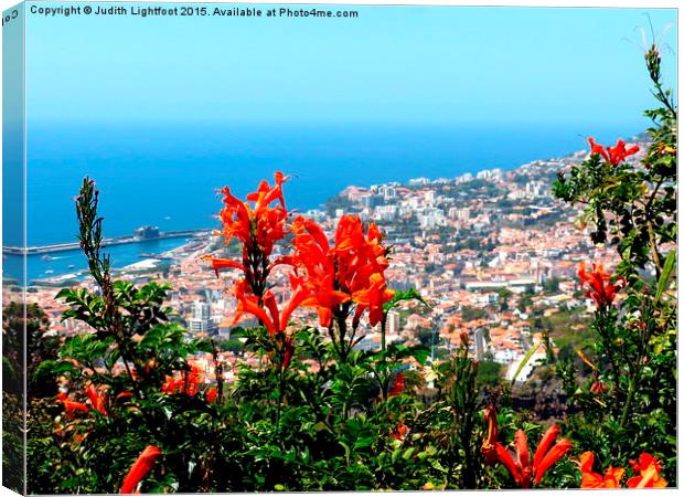  The Island of Flowers Madeira Canvas Print by Judith Lightfoot