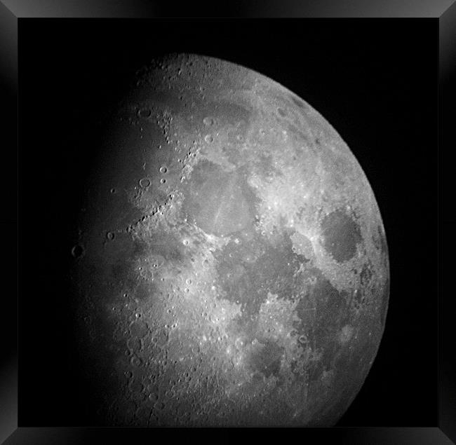 The Moon Framed Print by Chris Day