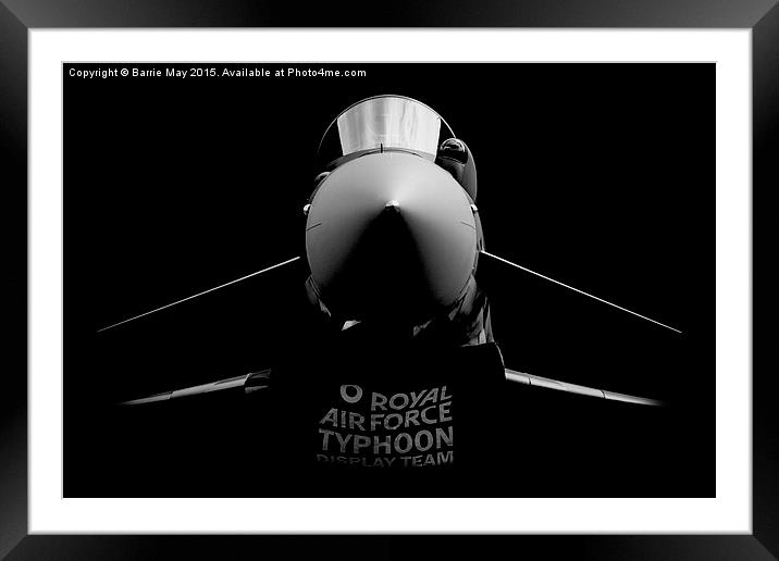 The Typhoon Framed Mounted Print by Barrie May