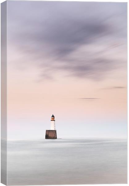  North Sea Lighthouse Canvas Print by Grant Glendinning