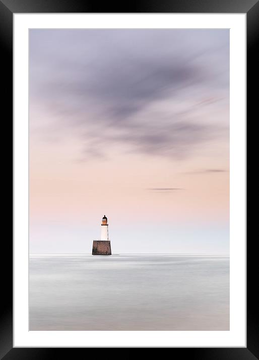  North Sea Lighthouse Framed Mounted Print by Grant Glendinning