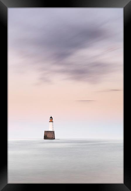  North Sea Lighthouse Framed Print by Grant Glendinning
