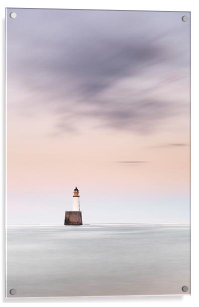  North Sea Lighthouse Acrylic by Grant Glendinning