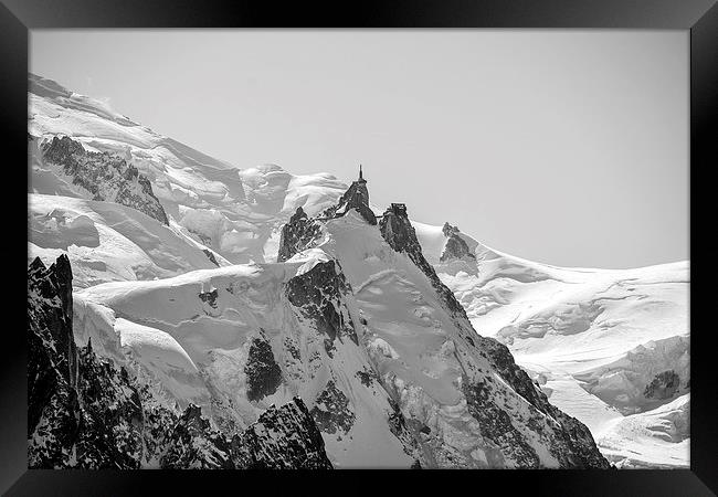  Aiguille Du Midi, Chamonix Framed Print by Dan Ward