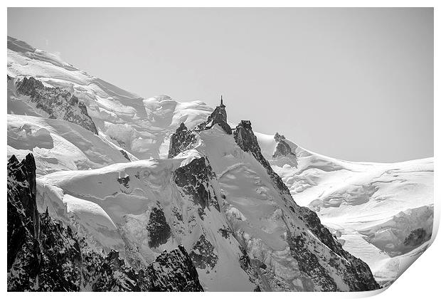  Aiguille Du Midi, Chamonix Print by Dan Ward