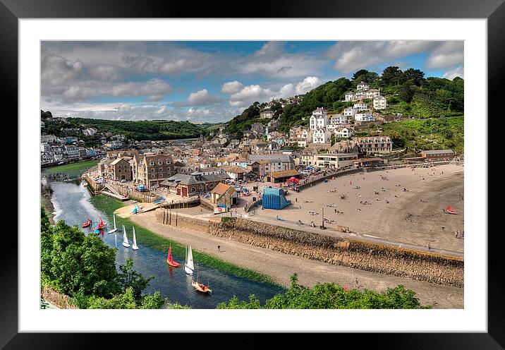  Sailing afternoon at Looe South East Cornwall Framed Mounted Print by Rosie Spooner
