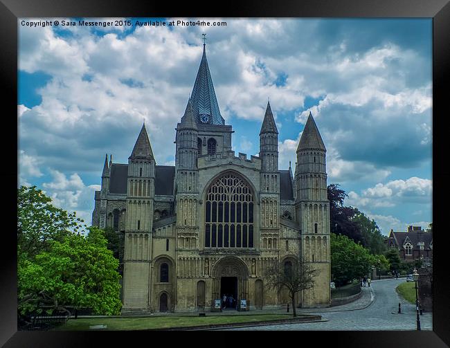 Rochester Cathedral  Framed Print by Sara Messenger