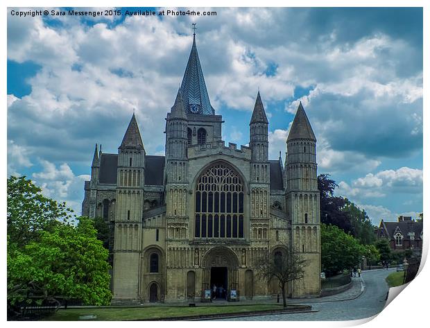  Rochester Cathedral  Print by Sara Messenger
