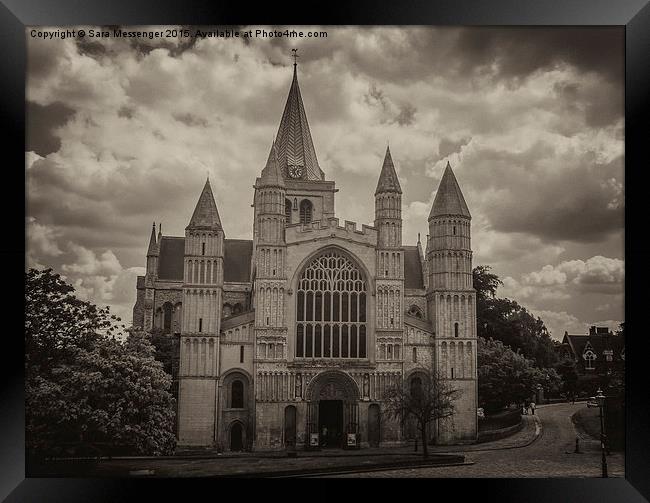   Rochester Cathedral  Framed Print by Sara Messenger