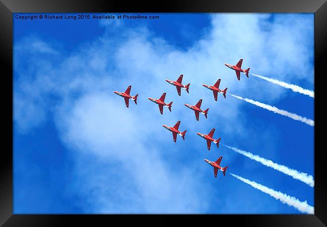  The Red Arrows Framed Print by Richard Long