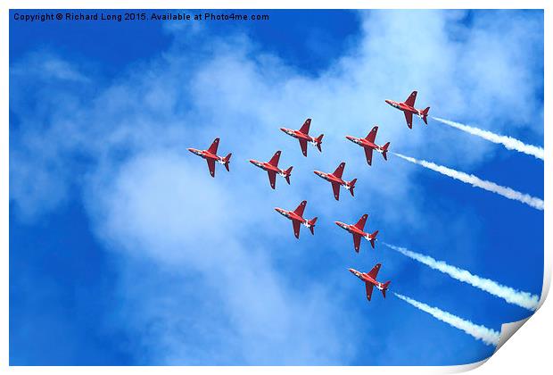  The Red Arrows Print by Richard Long