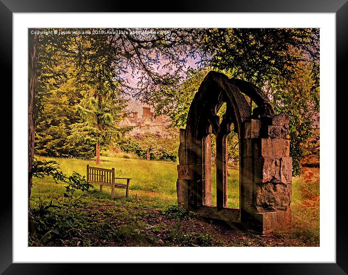  Manor house landscape. Framed Mounted Print by Jason Williams