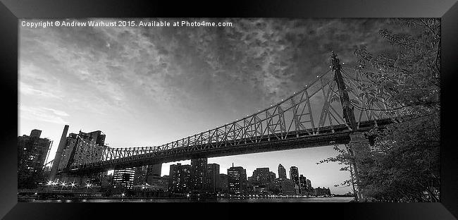 Queensboro Framed Print by Andrew Warhurst