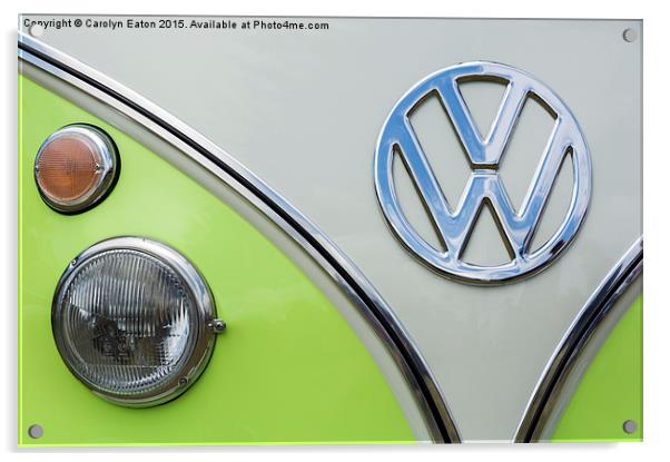  VW Campervan  Acrylic by Carolyn Eaton