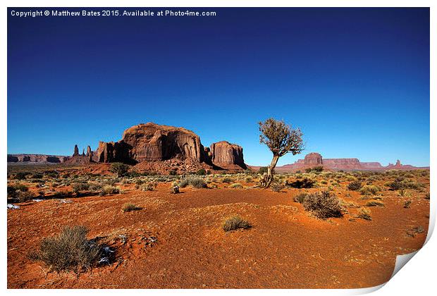 Monument Valley, Arizona Print by Matthew Bates