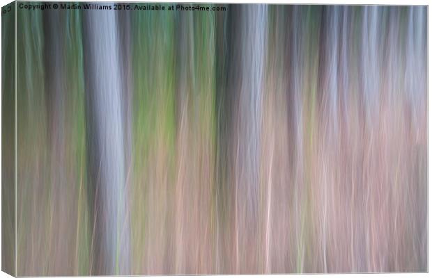 Forest Blur Canvas Print by Martin Williams