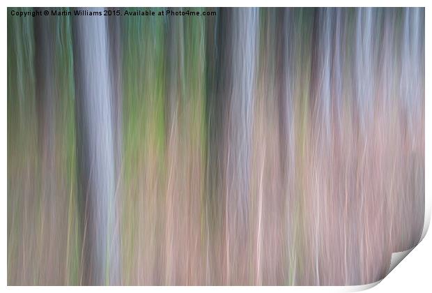 Forest Blur Print by Martin Williams