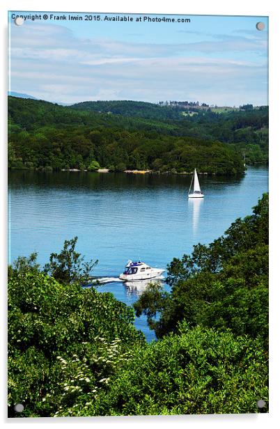  Windermere from our hotel room Acrylic by Frank Irwin