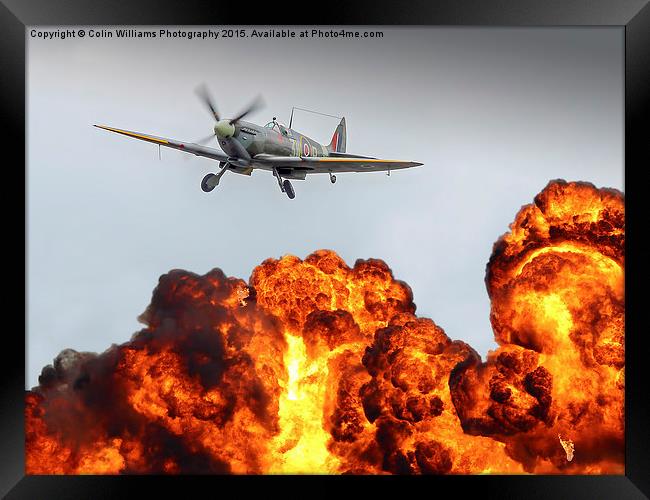  Spitfire Scramble Framed Print by Colin Williams Photography