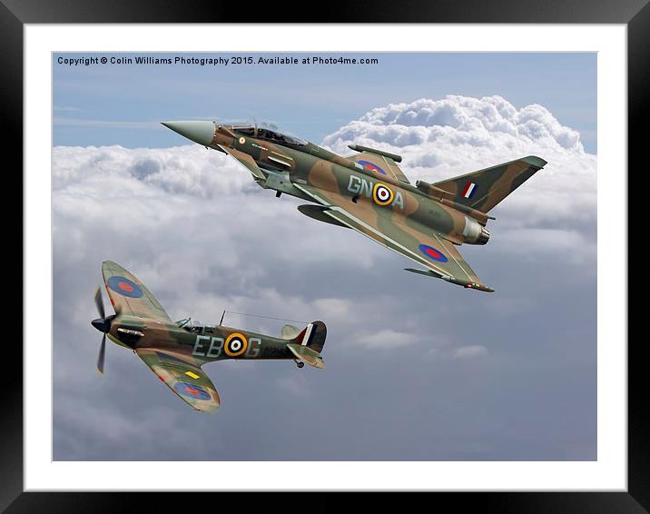  Spitfire and Typhoon Battle of Britain 3 Framed Mounted Print by Colin Williams Photography