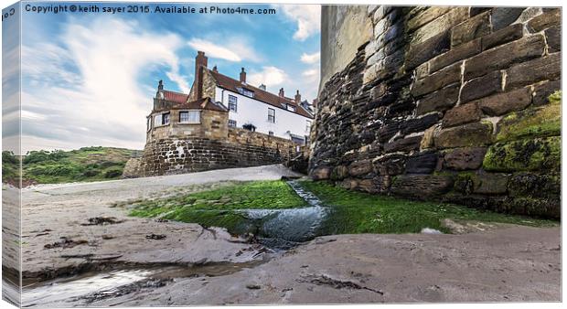  The Old Coastguard Station Robin hoods Bay Canvas Print by keith sayer