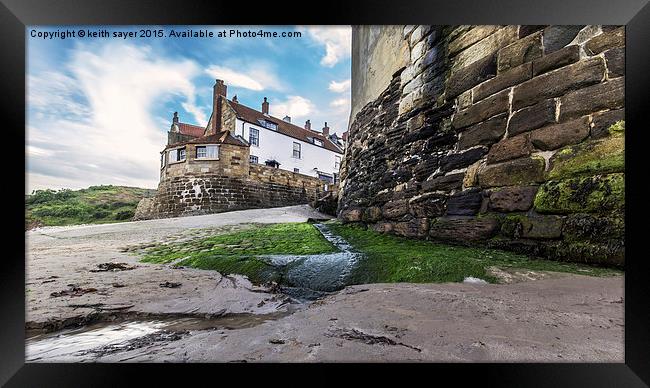  The Old Coastguard Station Robin hoods Bay Framed Print by keith sayer