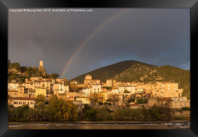 Rainbow Framed Print by Iksung Nah