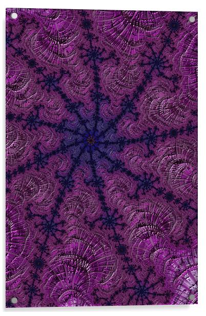 Purple Web Acrylic by Steve Purnell