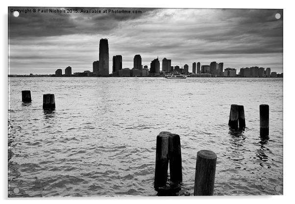  Moody Skies over New York Acrylic by Paul Nichols