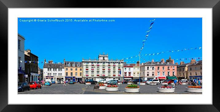 A Summer Day in Kelso Framed Mounted Print by Gisela Scheffbuch