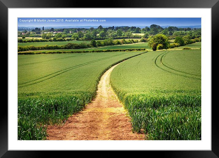  Through The Fields of Barley Framed Mounted Print by K7 Photography