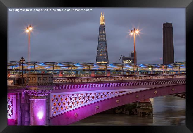  view over Blackfriars Framed Print by mike cooper