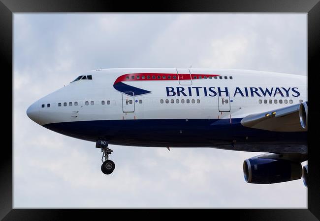  British Airways Boeing 747 Framed Print by David Pyatt
