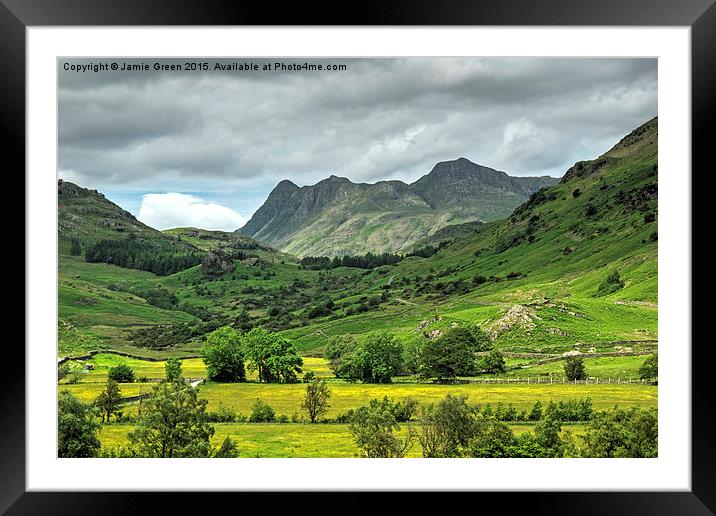  The Langdale Pikes Framed Mounted Print by Jamie Green