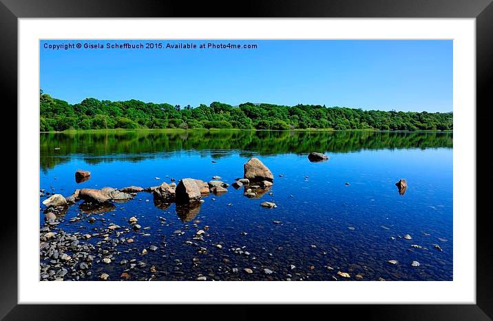  Bassenthwaite Lake in the morning Framed Mounted Print by Gisela Scheffbuch