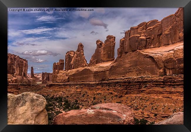Arches National Park Framed Print by colin chalkley