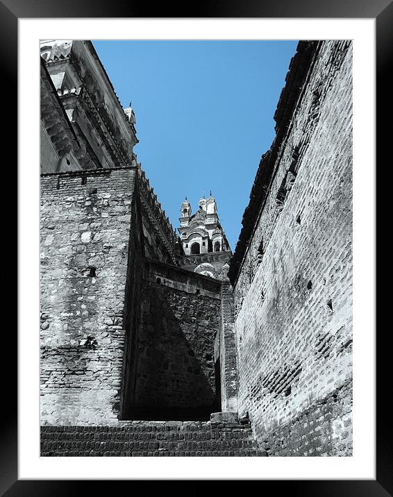 old fort -a fresh prospective Framed Mounted Print by anurag gupta